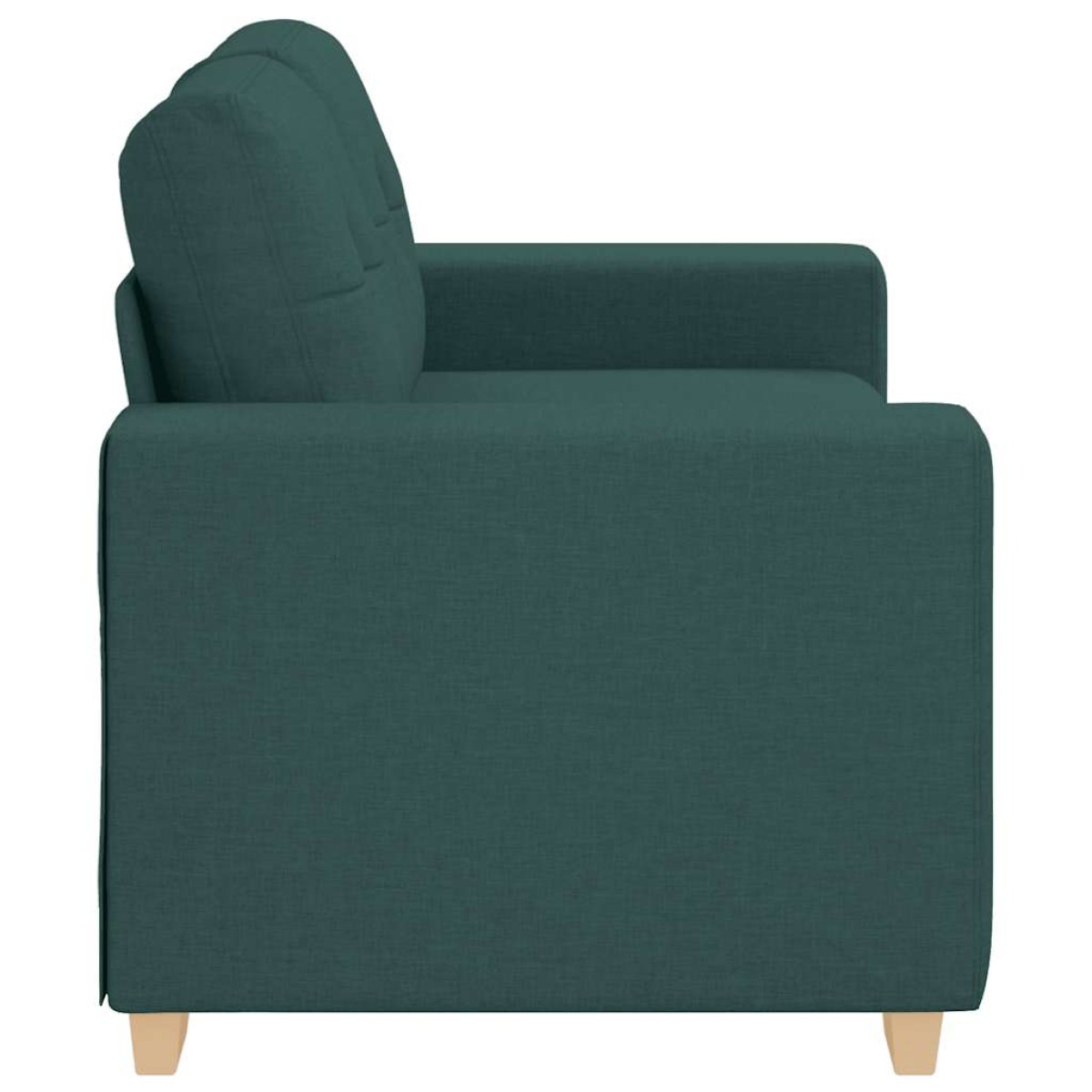 vidaXL Καναπές-Διθέσιος Σκούρο Πράσινο 160 x 77 x 82 εκ. Ύφασμα