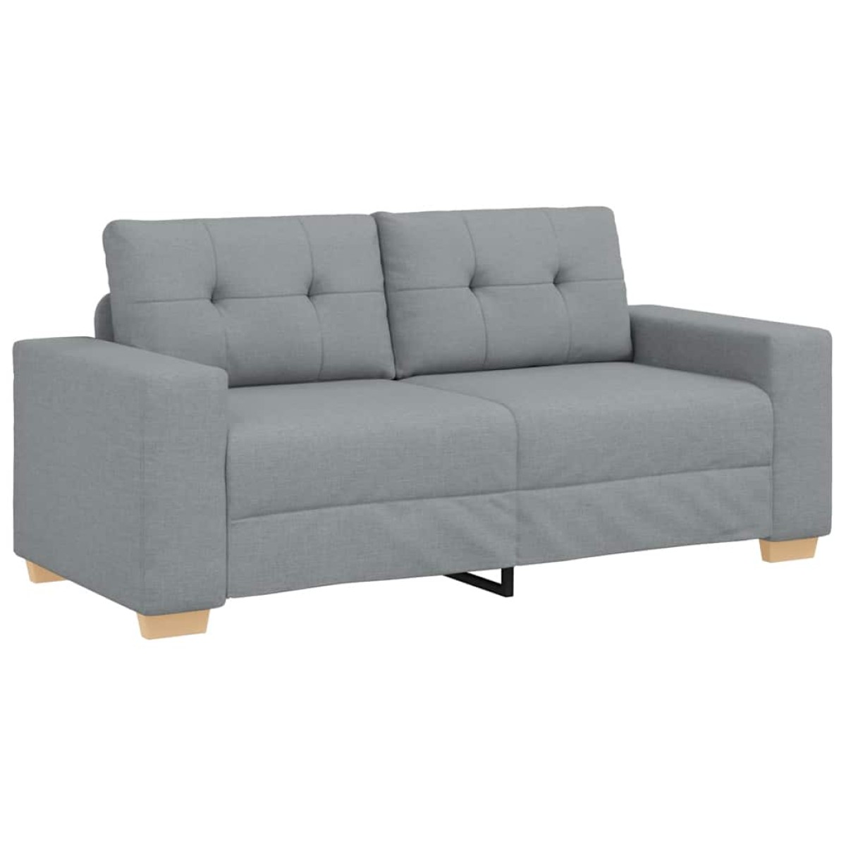 vidaXL Καναπές-Διθέσιος Ανοιχτό Γκρι 180 x 77 x 82 εκ. Ύφασμα