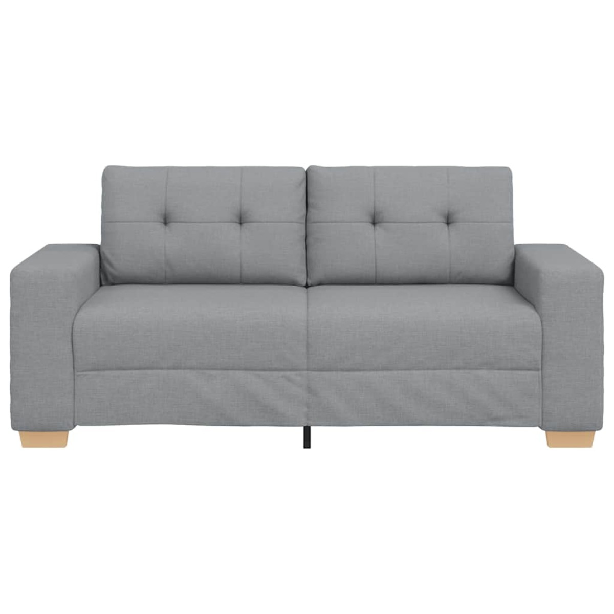vidaXL Καναπές-Διθέσιος Ανοιχτό Γκρι 180 x 77 x 82 εκ. Ύφασμα