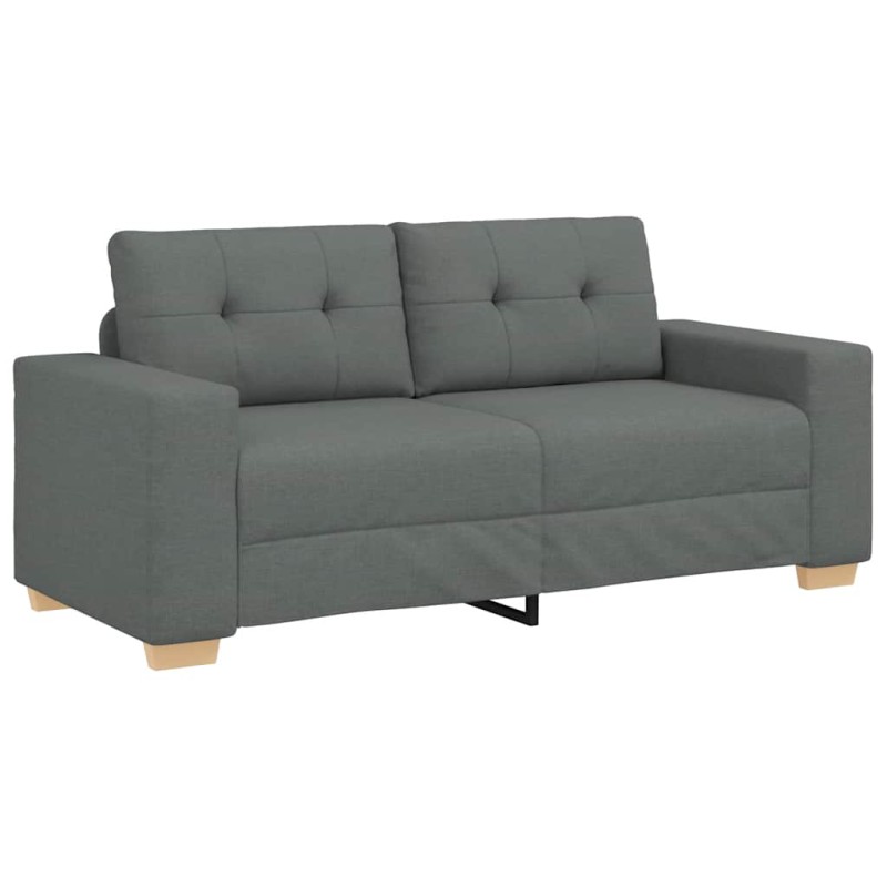 vidaXL Καναπές-Διθέσιος Σκούρο Γκρι 180 x 77 x 82 εκ. Ύφασμα