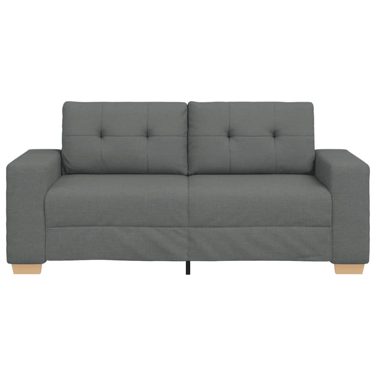 vidaXL Καναπές-Διθέσιος Σκούρο Γκρι 180 x 77 x 82 εκ. Ύφασμα