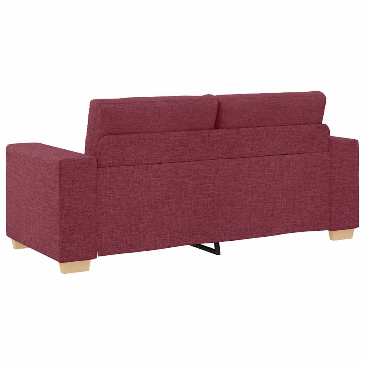 vidaXL Καναπές Διθέσιος Κόκκινος 180 x 77 x 82 εκ. Ύφασμα