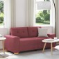 vidaXL Καναπές Διθέσιος Κόκκινος 180 x 77 x 82 εκ. Ύφασμα