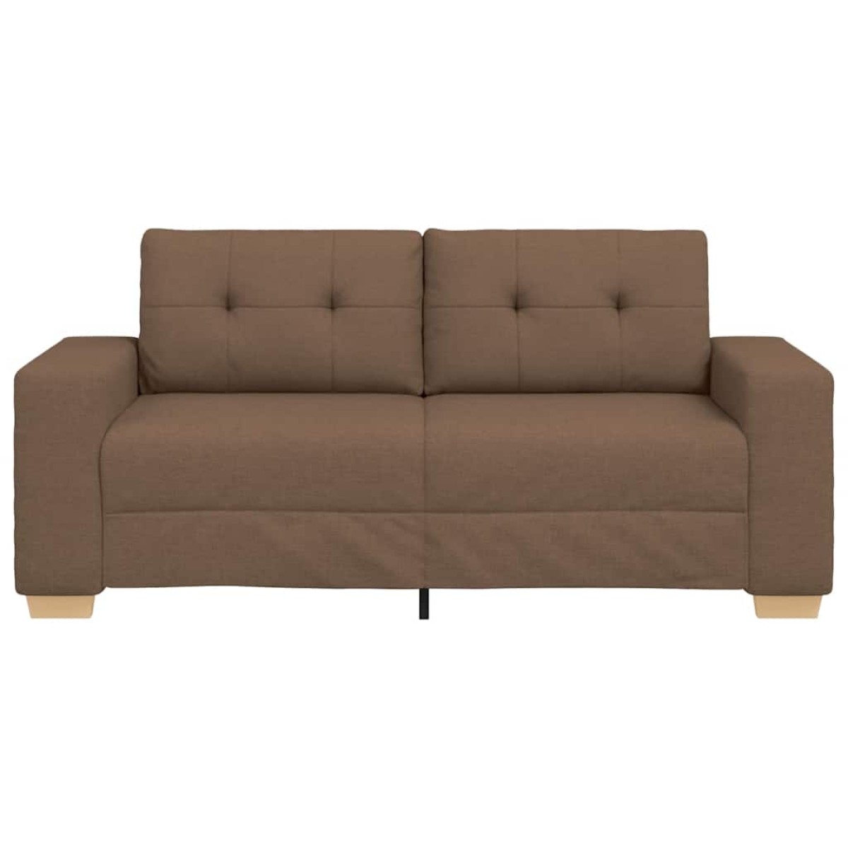 vidaXL Καναπές Διθέσιος Καφέ 180 x 77 x 82 εκ. Ύφασμα