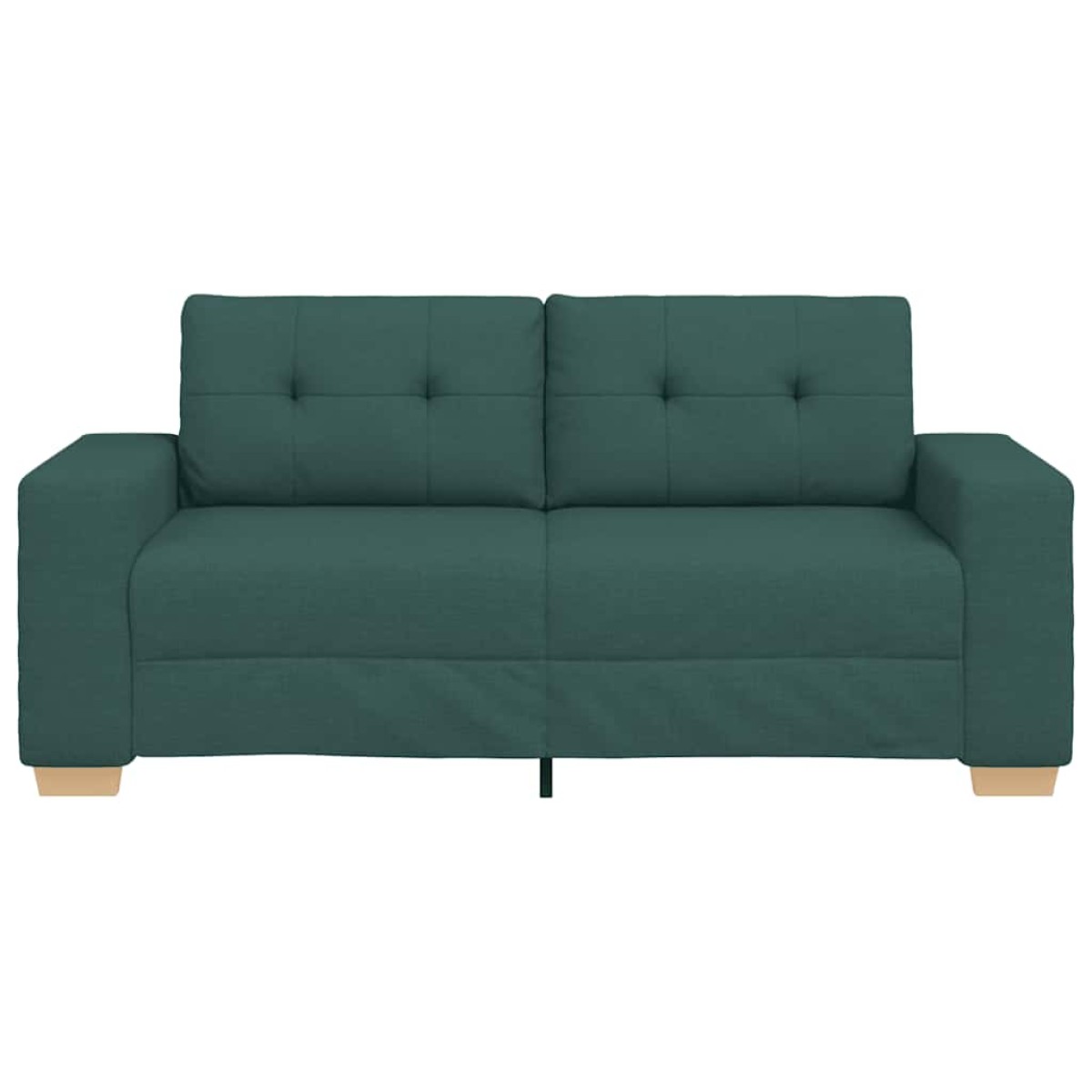vidaXL Καναπές-Διθέσιος Σκούρο Πράσινο 180x77x82 εκ. Ύφασμα