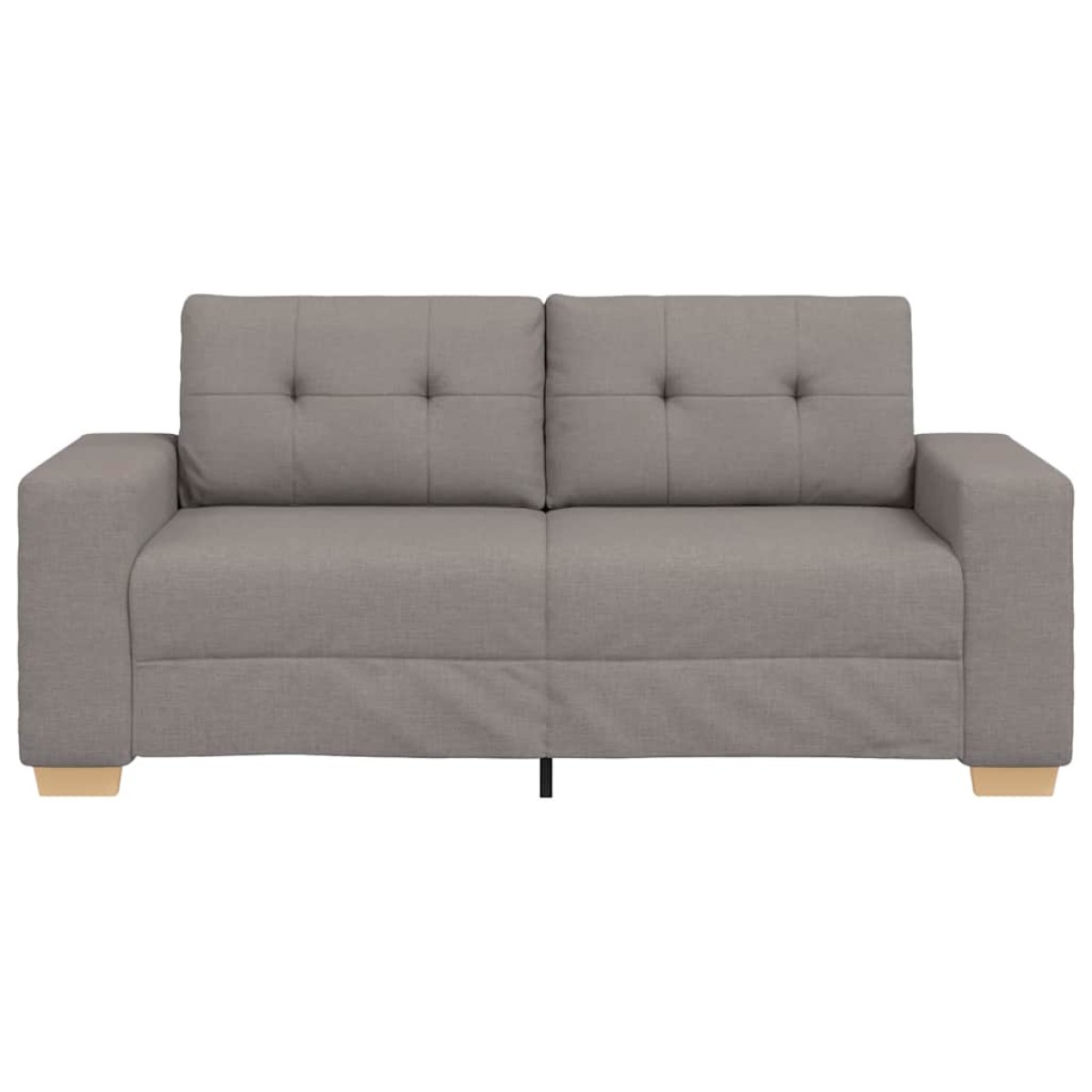 vidaXL Καναπές-Διθέσιος με Θέση Ύφασμα, Μπεζ 180x77x82 εκ.