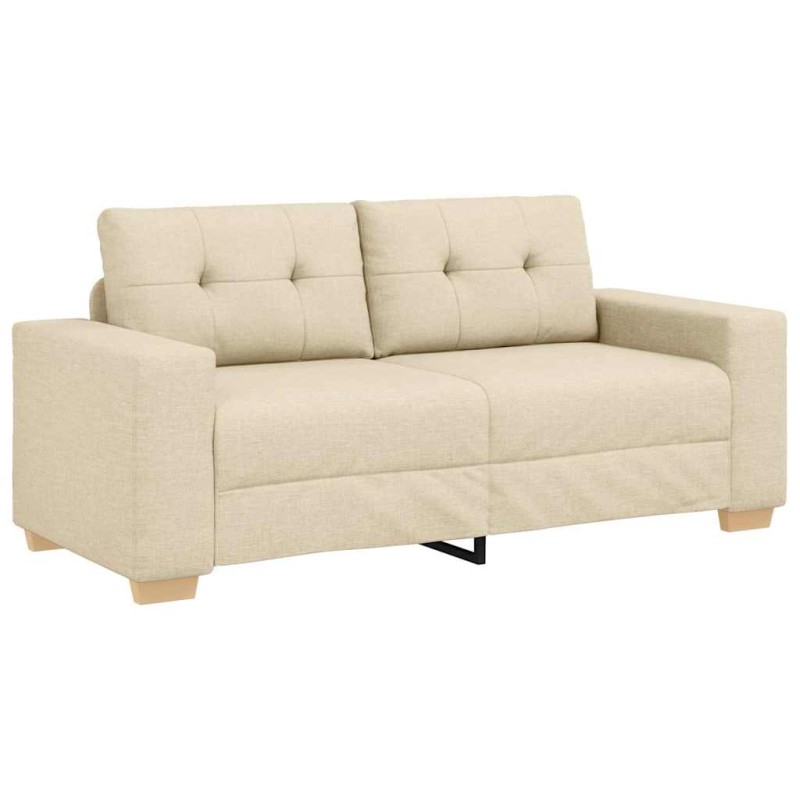 vidaXL Διθέσιος Καναπές-Διάδρομος Κρεμ 180x77x82 εκ. Ύφασμα