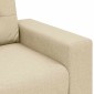 vidaXL Διθέσιος Καναπές-Διάδρομος Κρεμ 180x77x82 εκ. Ύφασμα