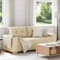 vidaXL Διθέσιος Καναπές-Διάδρομος Κρεμ 180x77x82 εκ. Ύφασμα