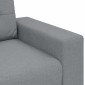 vidaXL Τριθέσιος Καναπές Ανοιχτό Γκρι 220x78x80 εκ. Ύφασμα