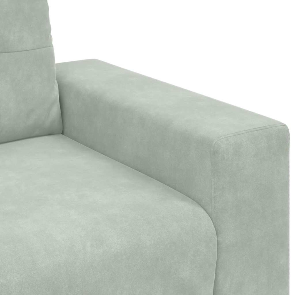 vidaXL Πολυθρόνα Ανοιχτό Γκρι Βελούδινη 100 x 78 x 80 εκ.