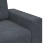 vidaXL Πολυθρόνα Σκούρο Γκρι Βελούδινη 100 x 78 x 80 εκ.