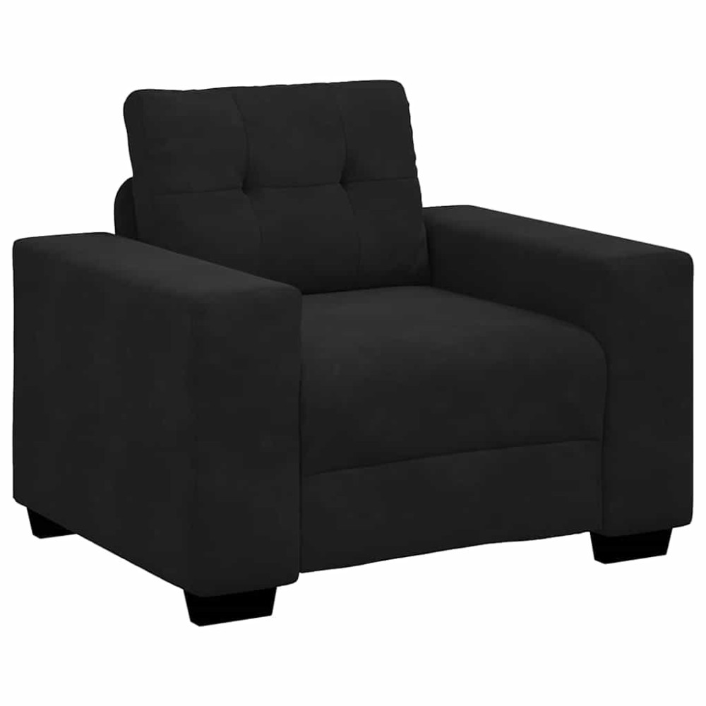 vidaXL Πολυθρόνα Μαύρη Βελούδινη 100x78x80 εκ.