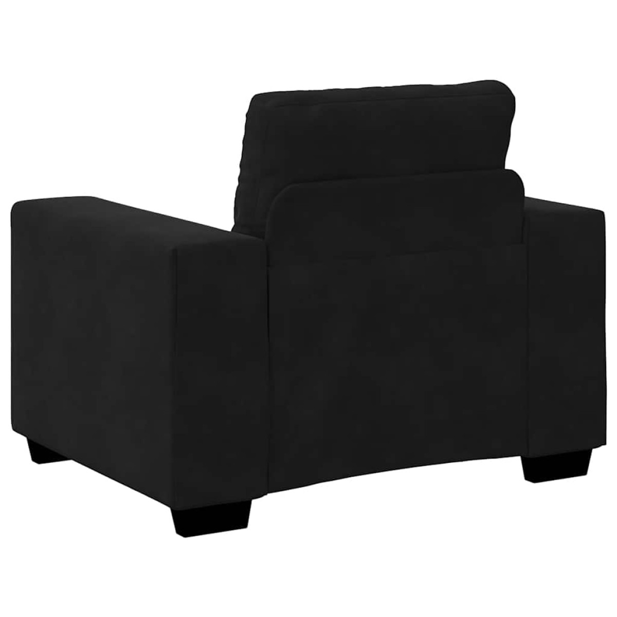 vidaXL Πολυθρόνα Μαύρη Βελούδινη 100x78x80 εκ.