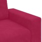 vidaXL Καναπές Διθέσιος Κόκκινος Βελούδος 180 x 77 x 82 εκ.