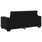 vidaXL Καναπές Διθέσιος Μαύρος Βελούδινος 180 x 77 x 82 εκ.