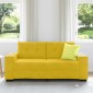 vidaXL Καναπές-Διθέσιος Κίτρινος Βελούδος 180 x 77 x 82 εκ.