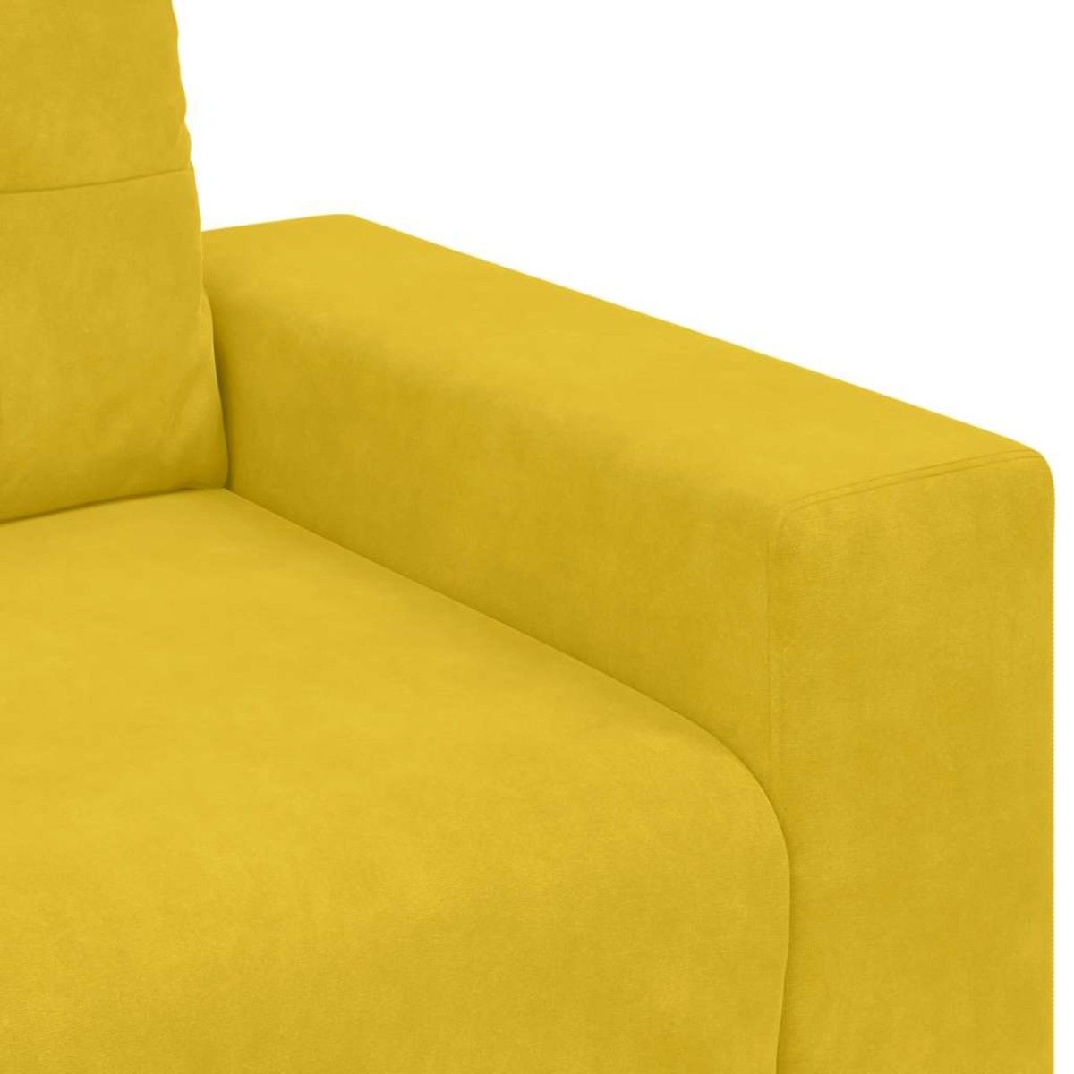 vidaXL Καναπές-Διθέσιος Κίτρινος Βελούδος 180 x 77 x 82 εκ.
