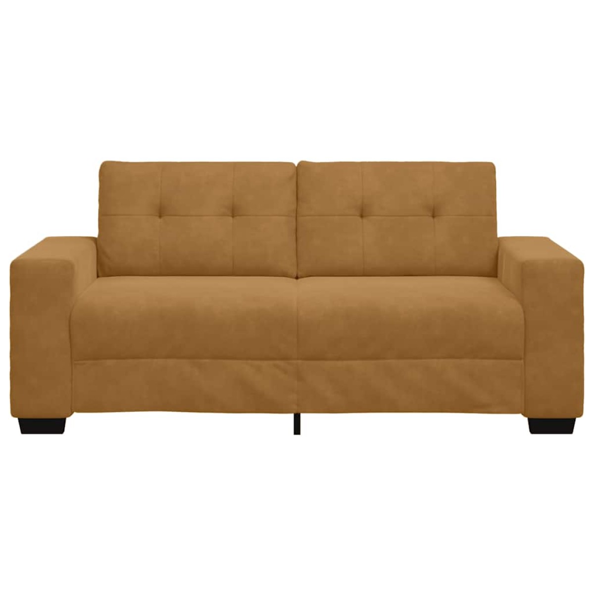vidaXL Διθέσιος Καναπές-Σετ Καφέ Βελούδινος 180 x 77 x 82 εκ.