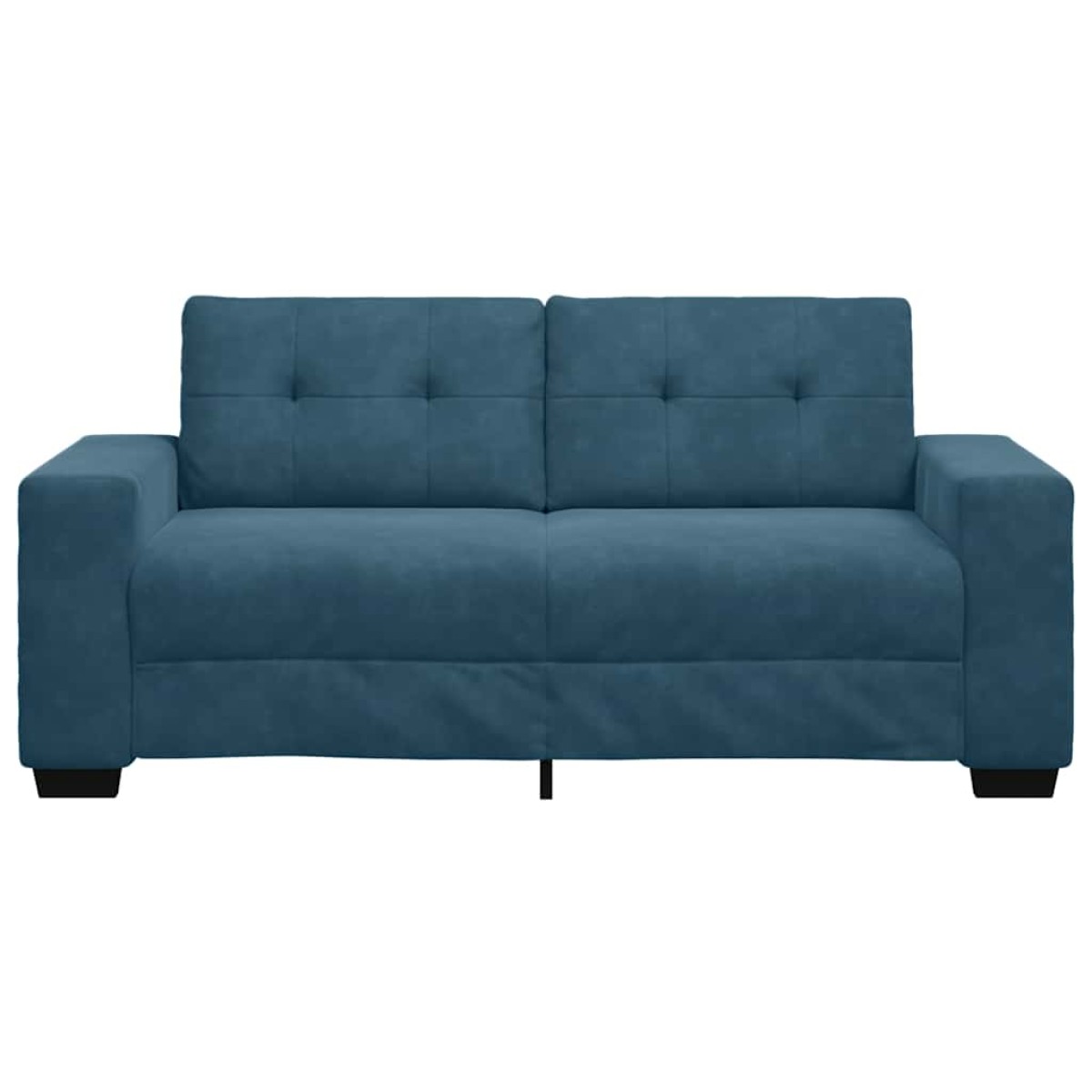 vidaXL Καναπές Διθέσιος Μπλε Βελούδο 180x77x82 εκ.