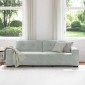 vidaXL Τριθέσιος Καναπές Ανοιχτό Γκρι 220x78x80 εκ. Βελούδο