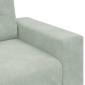 vidaXL Τριθέσιος Καναπές Ανοιχτό Γκρι 220x78x80 εκ. Βελούδο