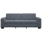 vidaXL Τριθέσιος Καναπές Σκούρο Γκρι 220x78x80 εκ. Βελούδο