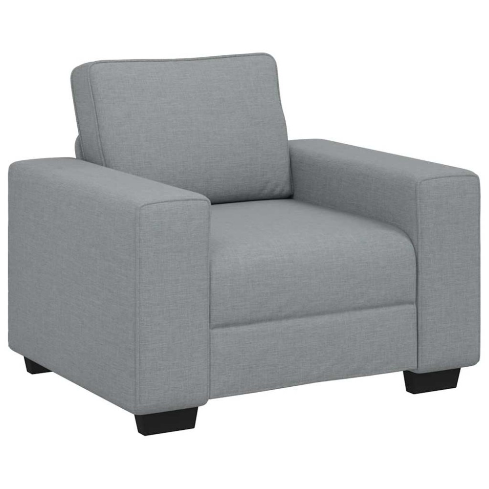 vidaXL Πολυθρόνα Ανοιχτό Γκρι 100 x 77 x 82 εκ. Ύφασμα