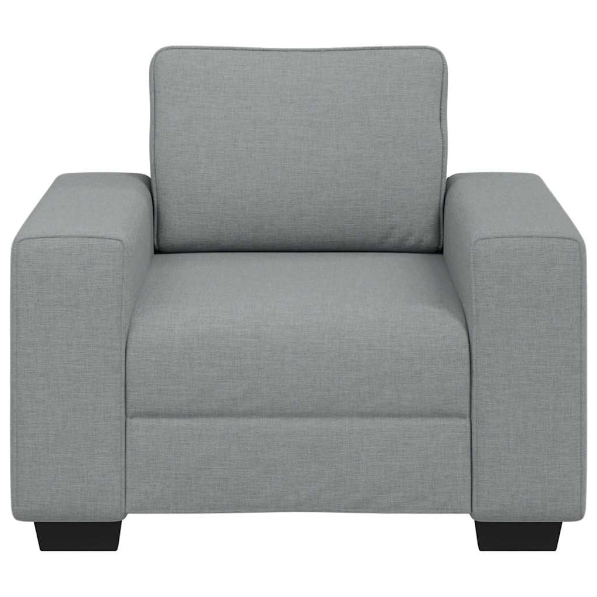 vidaXL Πολυθρόνα Ανοιχτό Γκρι 100 x 77 x 82 εκ. Ύφασμα