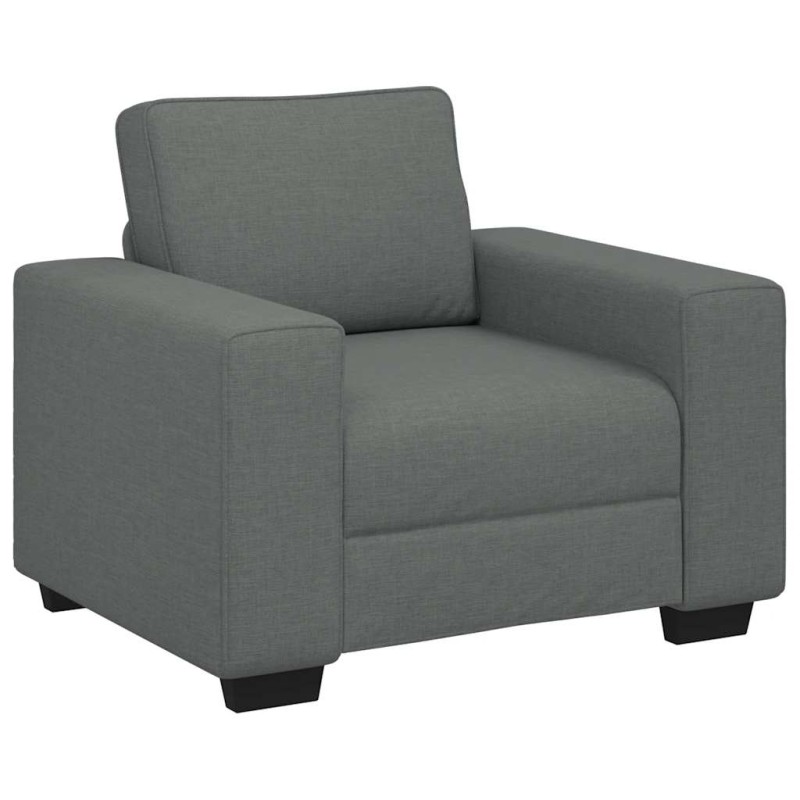 vidaXL Πολυθρόνα Σκούρο Γκρι 100x77x82 εκ. Ύφασμα