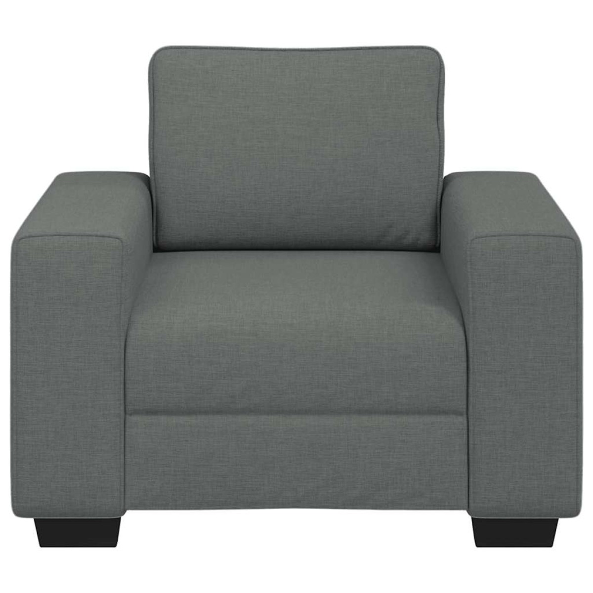 vidaXL Πολυθρόνα Σκούρο Γκρι 100x77x82 εκ. Ύφασμα