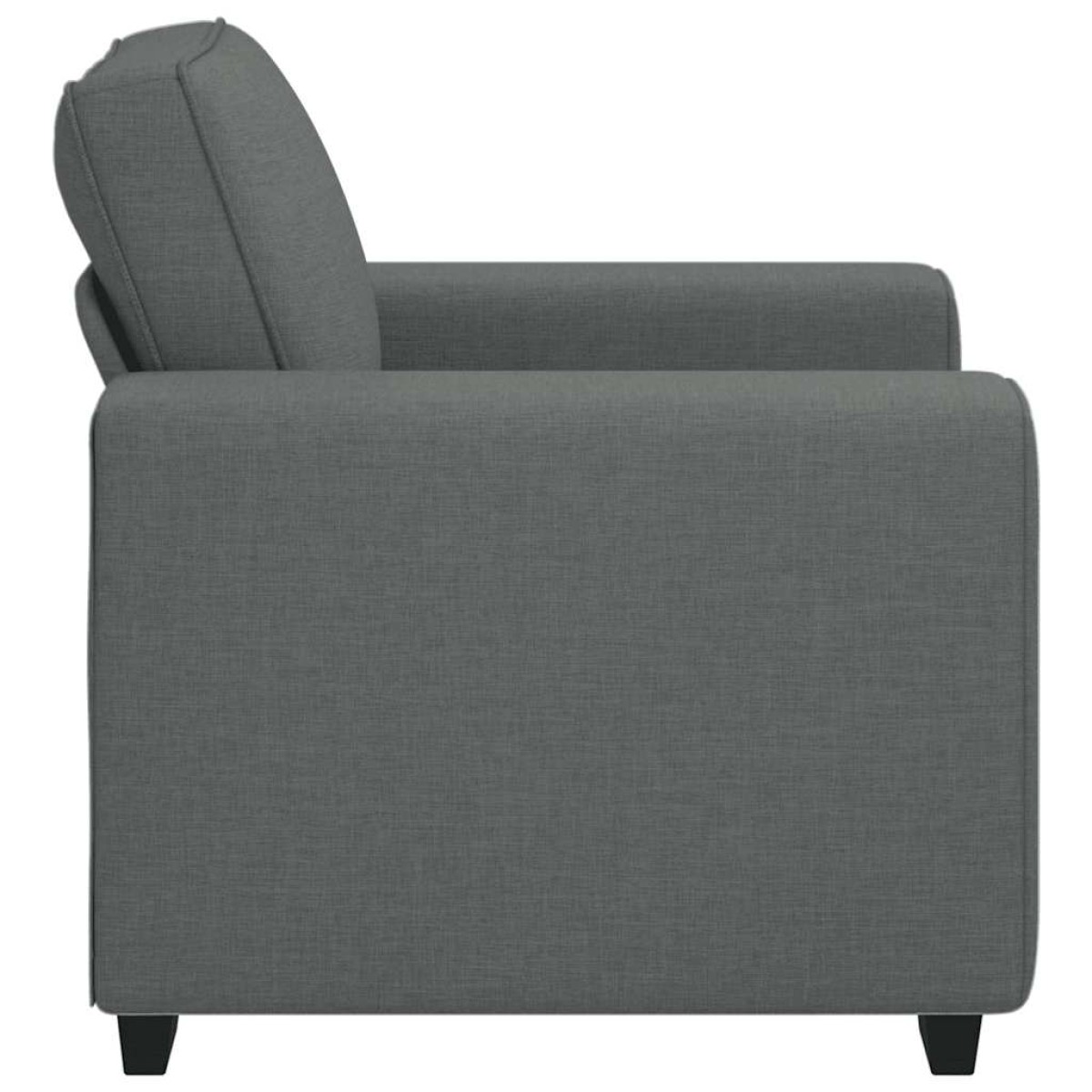 vidaXL Πολυθρόνα Σκούρο Γκρι 100x77x82 εκ. Ύφασμα