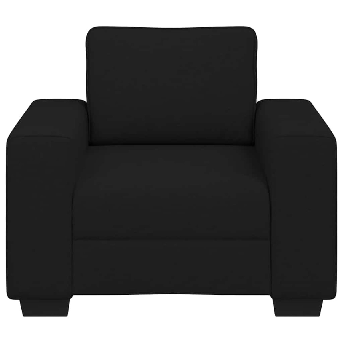vidaXL Πολυθρόνα Μαύρη 100x77x82 εκ. από Ύφασμα