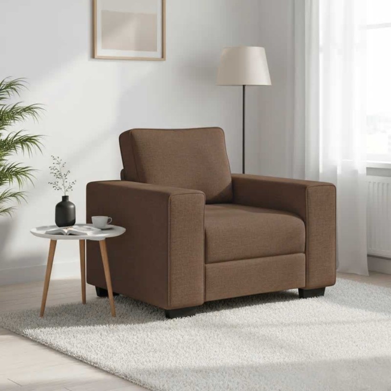 vidaXL Πολυθρόνα Καφέ 100x77x82 εκ. Ύφασμα