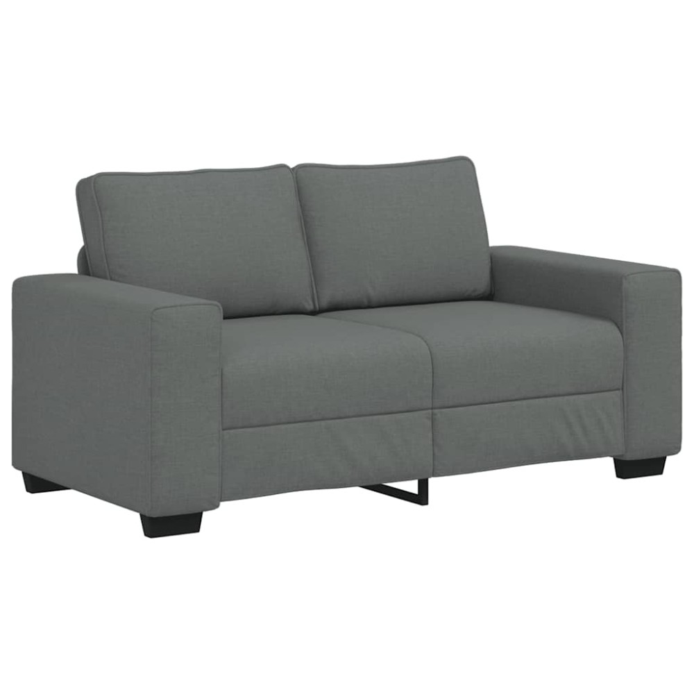 vidaXL Διθέσιος Καναπές Σκούρο Γκρι 160x77x82 εκ. Ύφασμα
