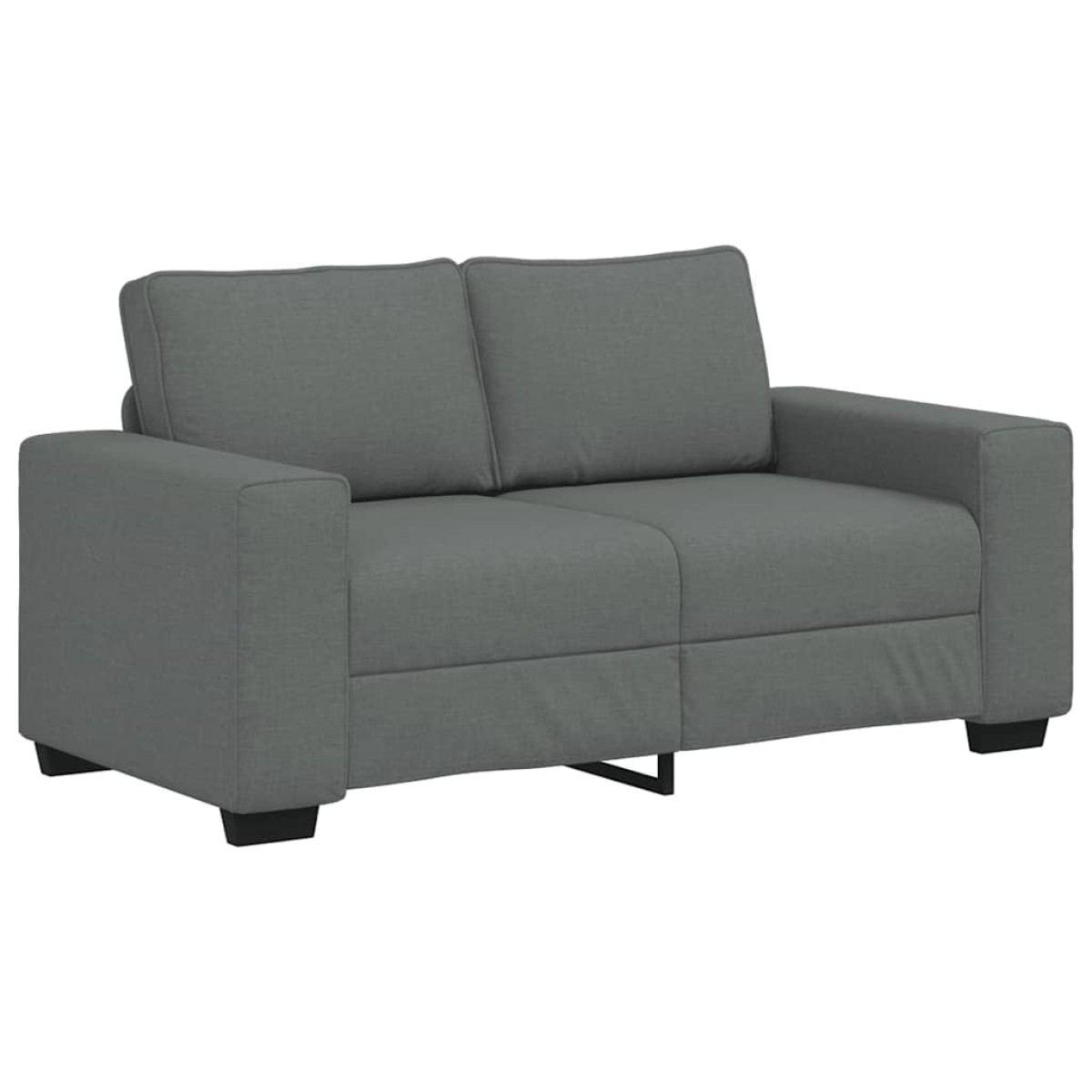 vidaXL Διθέσιος Καναπές Σκούρο Γκρι 160x77x82 εκ. Ύφασμα