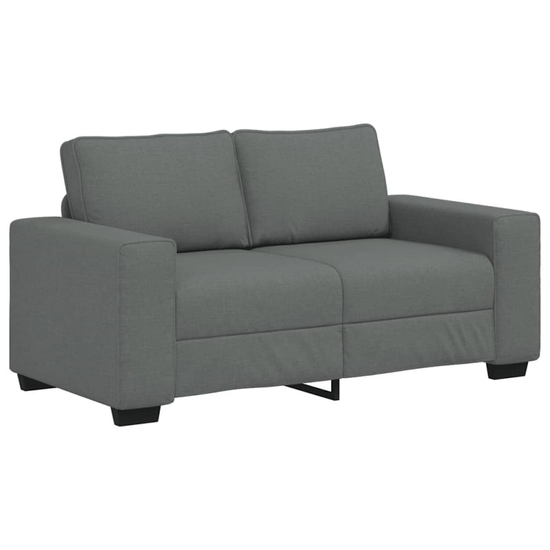 vidaXL Διθέσιος Καναπές Σκούρο Γκρι 160x77x82 εκ. Ύφασμα