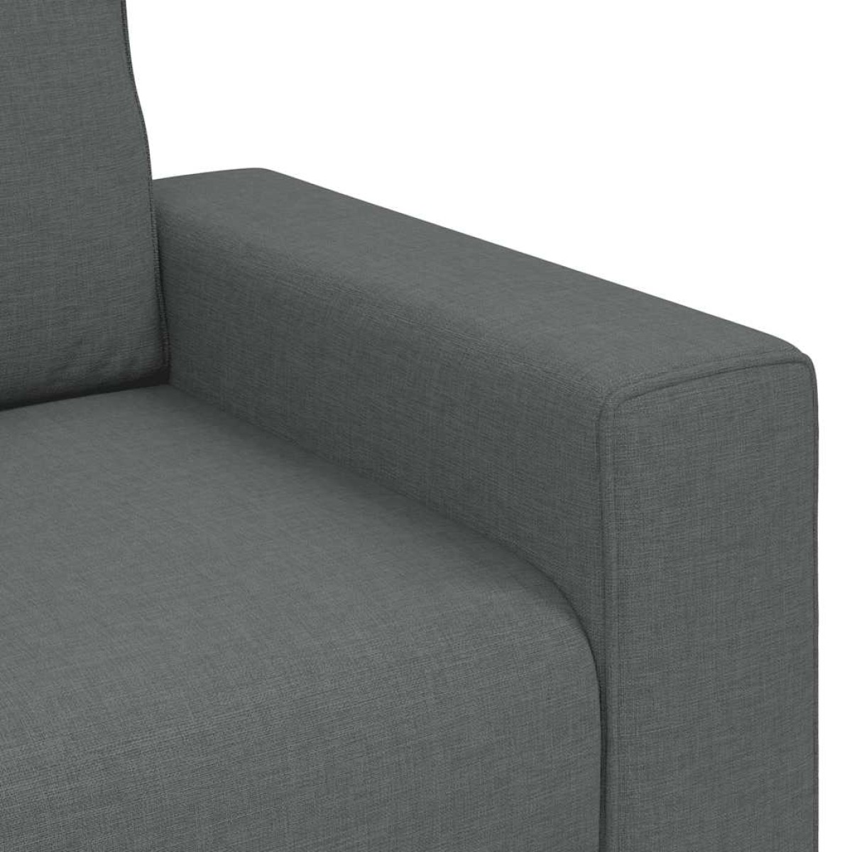 vidaXL Διθέσιος Καναπές Σκούρο Γκρι 160x77x82 εκ. Ύφασμα