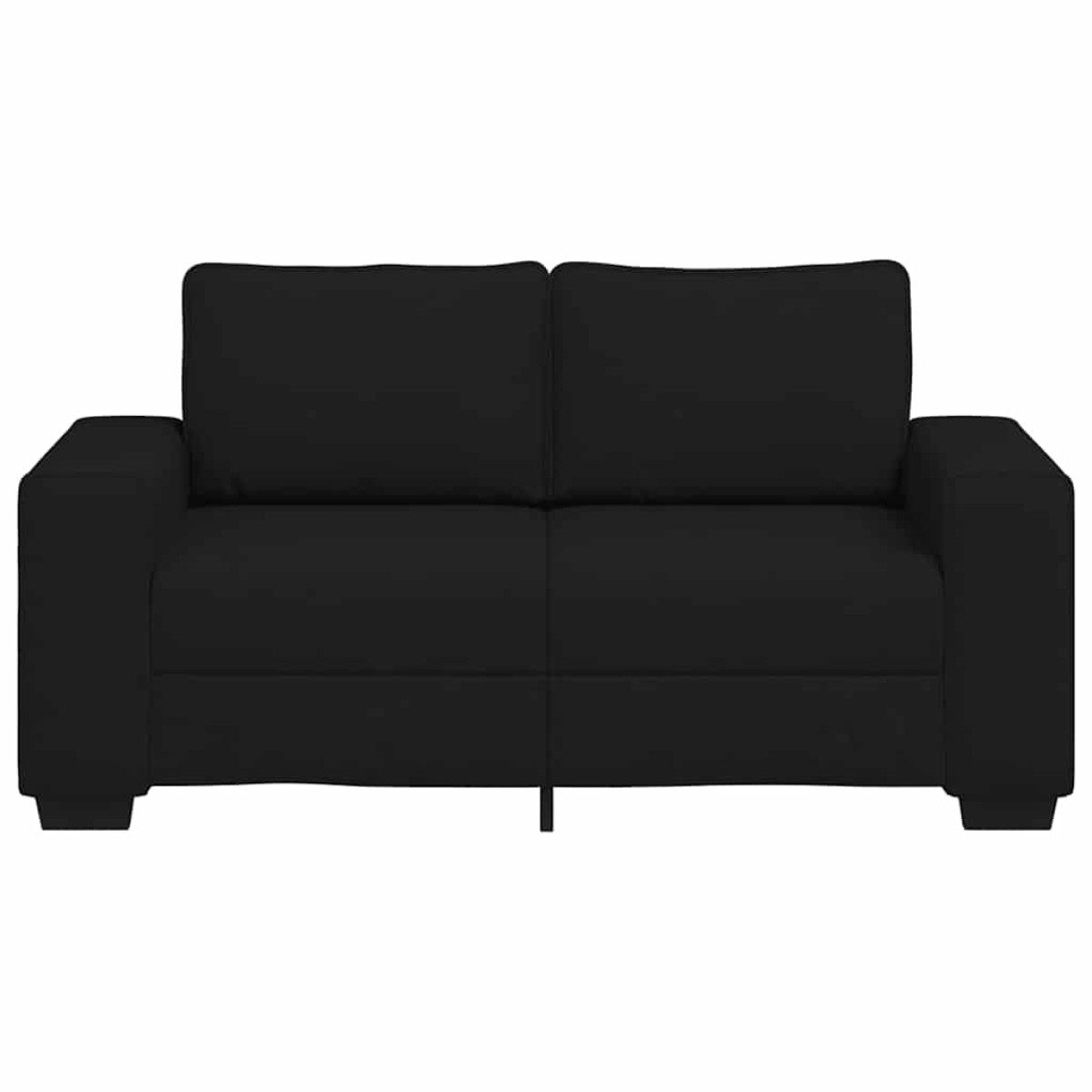 vidaXL Διθέσιος Καναπές Μαύρος 160x77x82 εκ. Ύφασμα