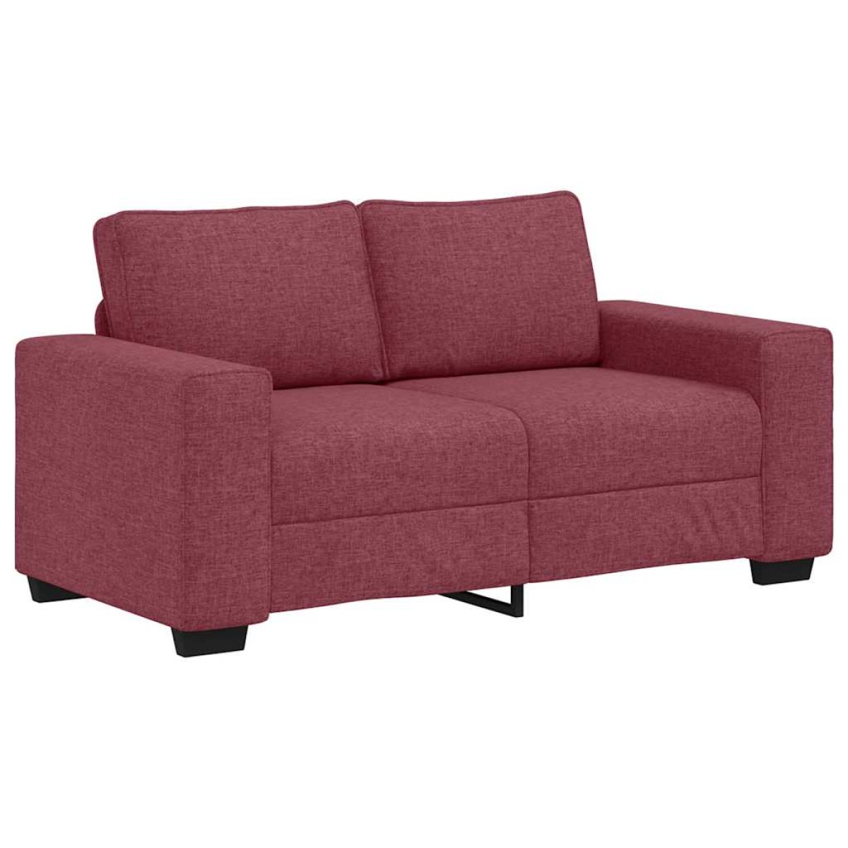 vidaXL Διθέσιος Καναπές Κόκκινος 160x77x82 εκ. Ύφασμα