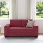 vidaXL Διθέσιος Καναπές Κόκκινος 160x77x82 εκ. Ύφασμα