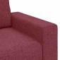 vidaXL Διθέσιος Καναπές Κόκκινος 160x77x82 εκ. Ύφασμα