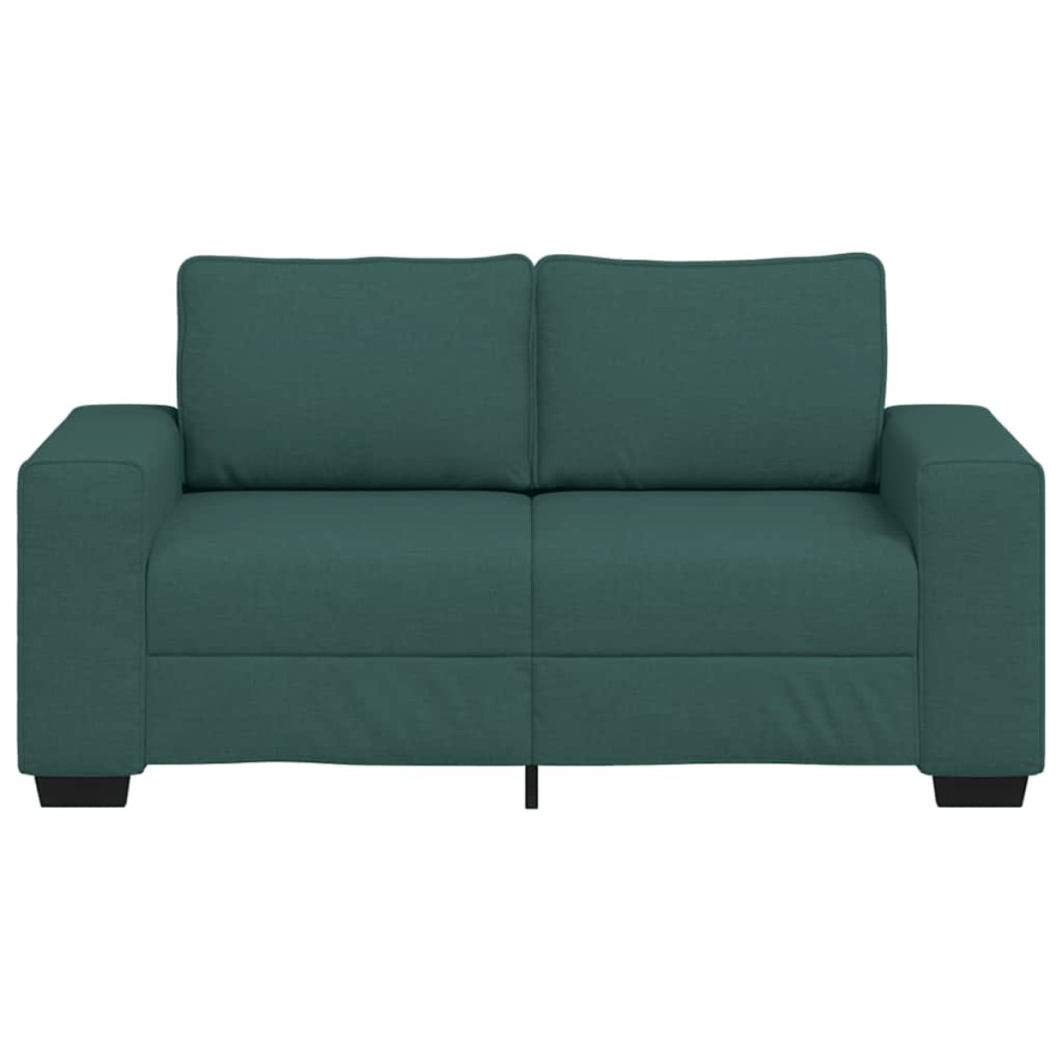 vidaXL Διθέσιος Καναπές Σκούρο Πράσινο 160x77x82 εκ. Ύφασμα