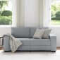 vidaXL Διθέσιος Καναπές Ανοιχτό Γκρι 180x77x82 εκ. Ύφασμα