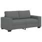 vidaXL Διθέσιος Καναπές Σκούρο Γκρι 180x77x82 εκ. Ύφασμα