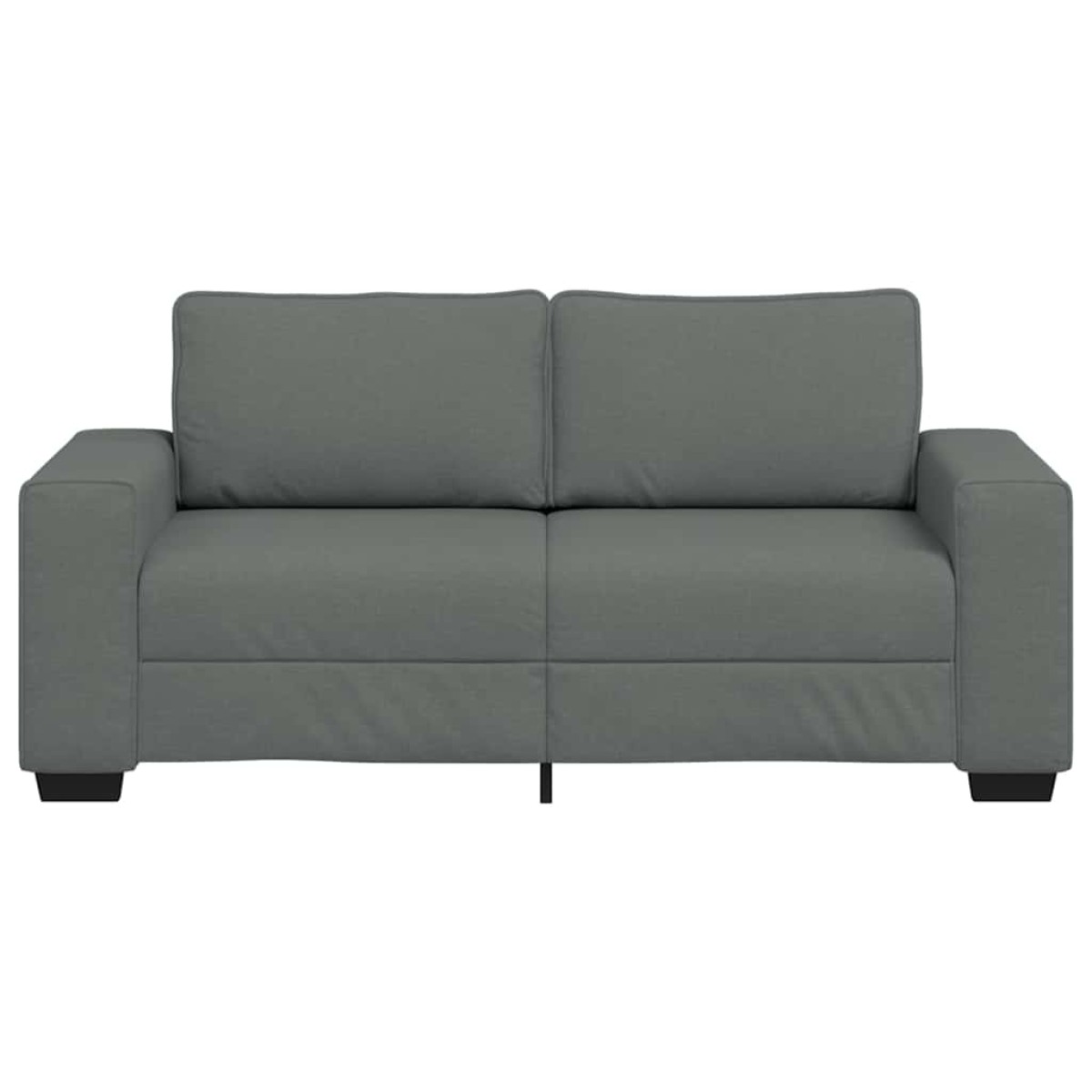 vidaXL Διθέσιος Καναπές Σκούρο Γκρι 180x77x82 εκ. Ύφασμα
