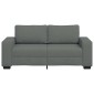 vidaXL Διθέσιος Καναπές Σκούρο Γκρι 180x77x82 εκ. Ύφασμα