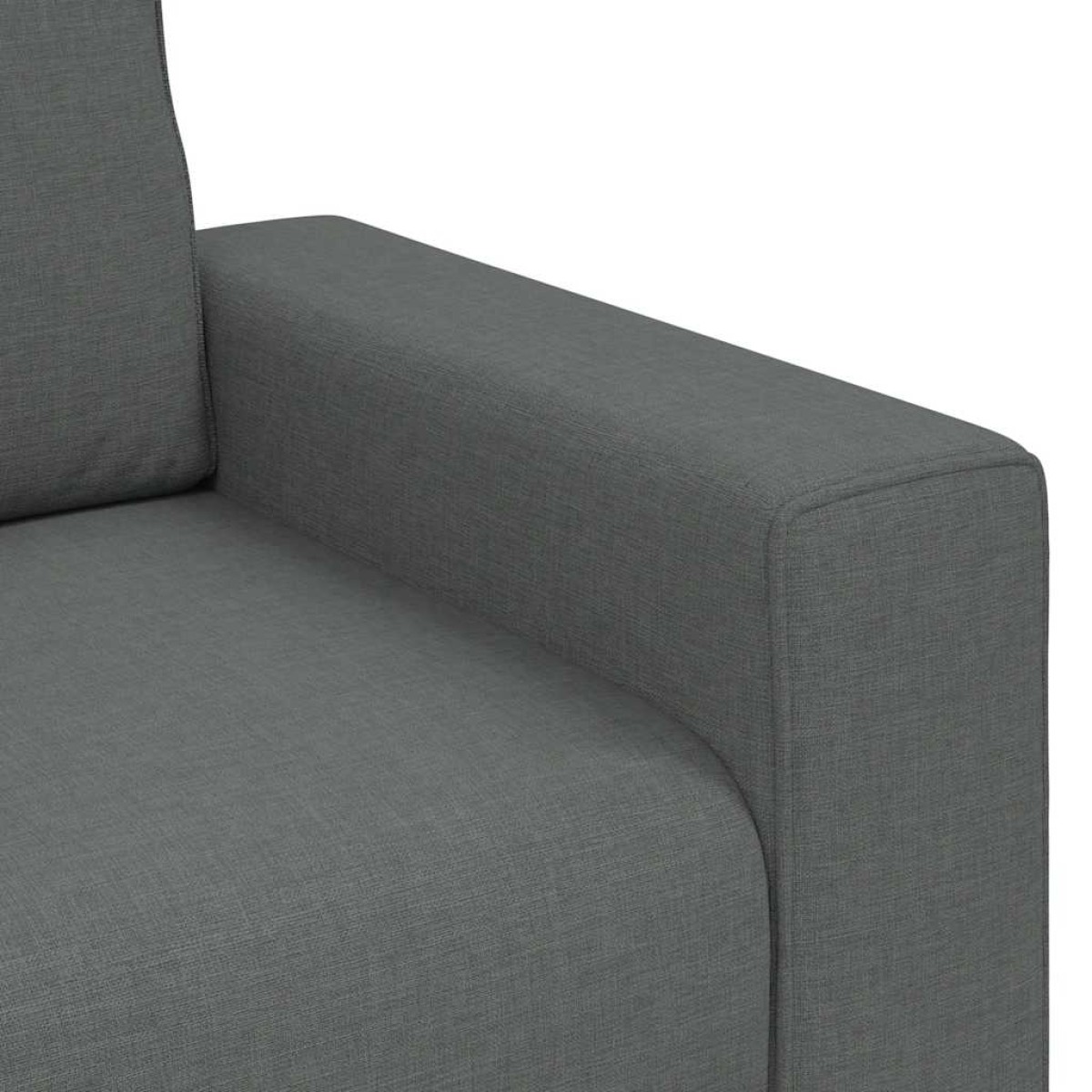 vidaXL Διθέσιος Καναπές Σκούρο Γκρι 180x77x82 εκ. Ύφασμα