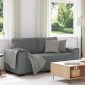 vidaXL Διθέσιος Καναπές Σκούρο Γκρι 180x77x82 εκ. Ύφασμα