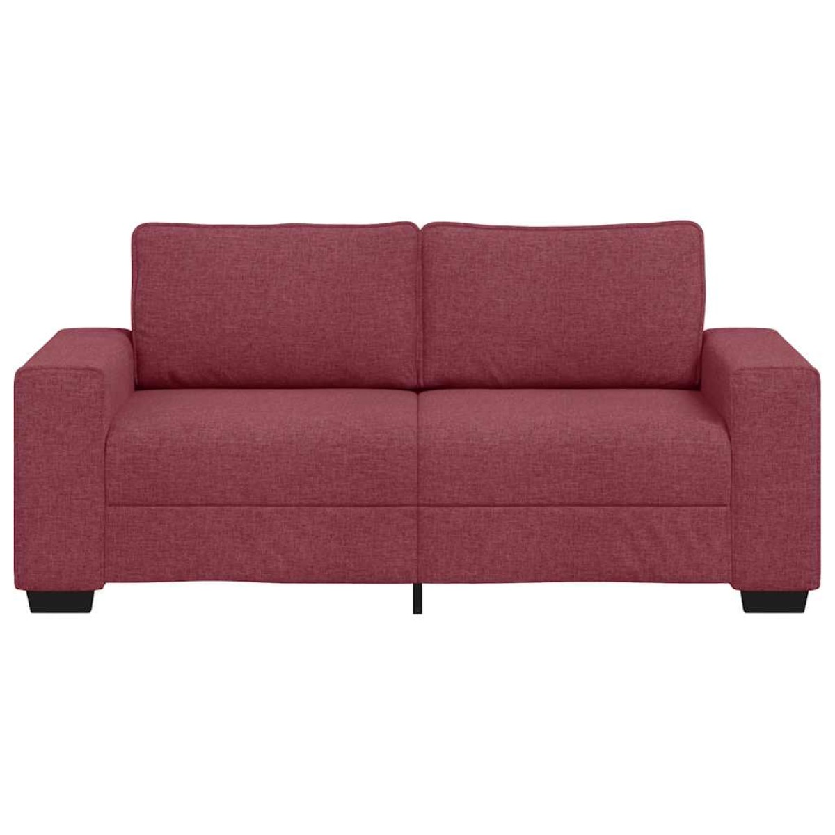 vidaXL Διθέσιος Καναπές Κόκκινος 180x77x82 εκ. Ύφασμα